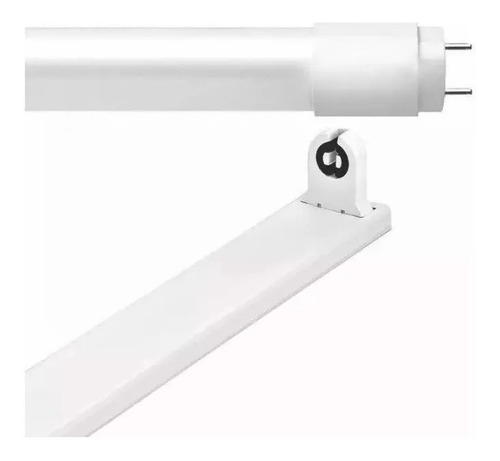 Tubo Led 18w 120 Cm Con Aplique Para Conectar Luz Fria X 10