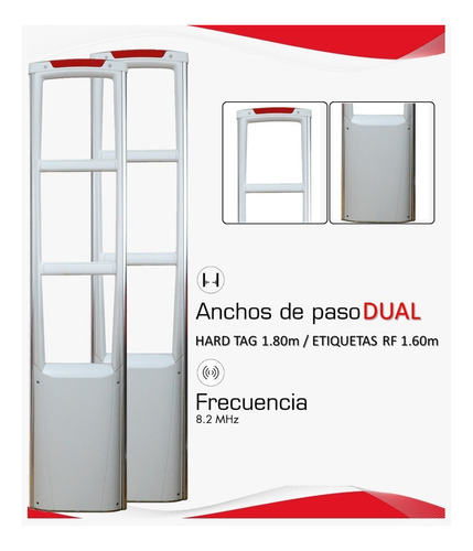 Kit Antihurto Antenas Dual Eas + 1000 Etiquet + Desactivador