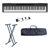 Yamaha P145 Piano Digital 88 Teclas Con Base Y Funda
