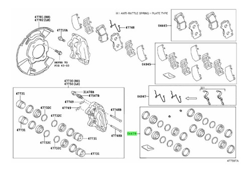 Kit De Caliper Toyota Fortuner 4runner Fj Cruiser 1gr 4.0 Foto 4