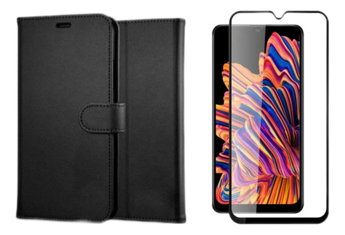 Capa Capinha Carteira Case + Película 3d Para Redmi 12c