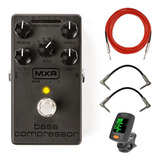 Pedal Compresor De Bajo Mxr M87 Blackout Cable De Instr...