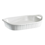 Cacerola Rectangular Corningware French White, 3 L.