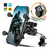 Suporte Moto Garra X Celular Carregador Usb Universal