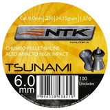 Kit 4 Chumbinhos Tsunami 6mm Tático Ntk- 400 Unidades