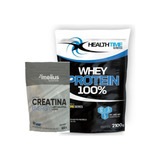 01 Whey 100% Baunilha Health Time- 2,1 Kg + 01 Creatina 150g