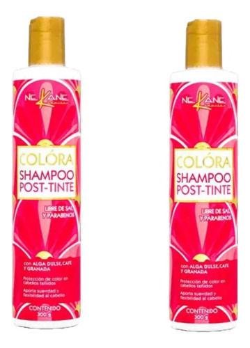 Kit 2 Nekane Shampoo Colora Post-tinte 300g