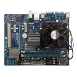 Kit Placa Mãe + Processador + Cooler  Dual Core + 4gb Ddr3  