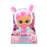 Muñeca Cry Babies Dressy Bebe Lloron Con Pelo Real Original 