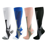 4pcs Deportes Running Calcetines De Compresión, Largos