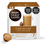 Caja X 16 Capsulas Nescafe Dolce Gusto Cafe Au Lait