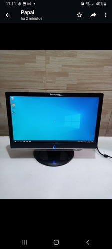 Monitor Lenovo 19 Polegadas Vga Dvi E Áudio Integrado Usado!