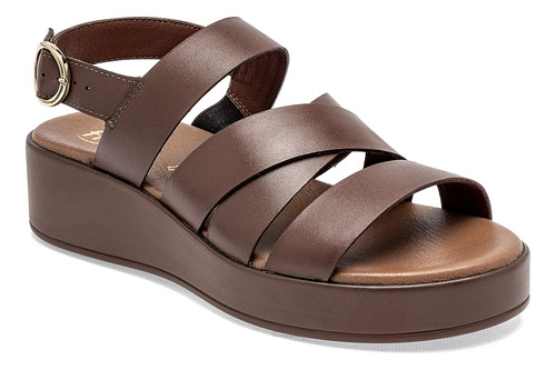 Sandalia Para Mujer Flexi 127904 Color Cafe Ce D8