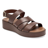 Sandalia Para Mujer Flexi 127904 Color Cafe Ce D8