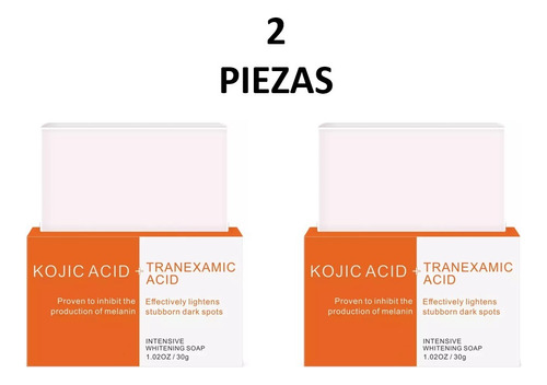 Jabón Aclarante Kojic Tranexamic 30g Mancha Melasma (2 Pack)