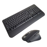 Teclado Mouse Multimidia Sem Fio Silencioso Usb Bluetooth