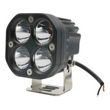 Faro 4 Led Moto Jeep Auxiliar Neblinero Fijo/estrobo Potente