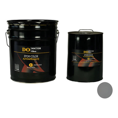 Pintura Epoxi Brillante Plata Doctor Obra Pisos Concreto 18L | MercadoLibre