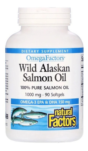 Omega 3 , Wild Alaskan Salmon Oil, 1,000 Mg, 90 Softgels