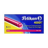 Tinta P/pluma Fuente Pelikan 4001 Cartridges Largo Rosado