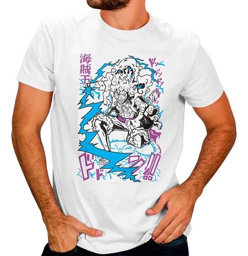 Playera Para Hombre Anime One Piece Luffy Gear 5 Nika N#84