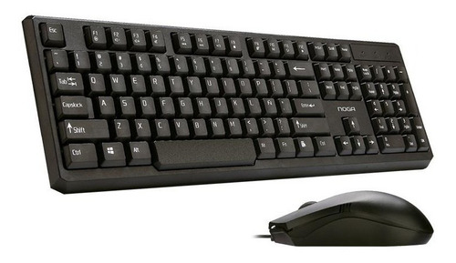 Teclado Y Mouse Pc Usb Combo Noga Nkb-101 Usb Ergonómico