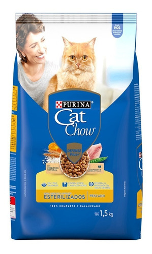 Alimento Para Gato Cat Chow Defense Plus Esterilizados 1.5kg