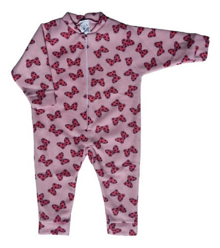 Macacão Com Zíper Unisoft Pijama Infantil Inverno 4 - 6 - 8