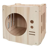 Caseta De Madera Tipo Cueva Para Gatos, Innovadora, Divertid