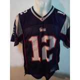 Jersey Reebok Nfl Tom Brady Patriots Para Niño.