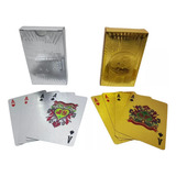 Baraja Cartas En Oro Doradas Poker Blackjack X2/mazos