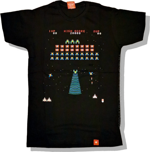 Remera Galaga Game Arcade Retro Vintage 100% Algodón Premium