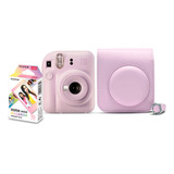 Kit Câmera Instax Fujifilm Mini 12 Lilás Candy