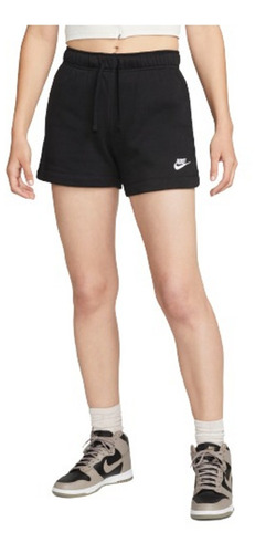 Shorts Nike Sportswear Fleece Est. Vida Mujer Negro
