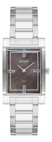 Relógio Orient Feminino Prata Quadrado Lbss0080 N1sx Cor Da Correia Prateado
