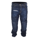 Pantalón Para Moto Kohl 930 Mezclilla Azul C/ Kevlar Moteros