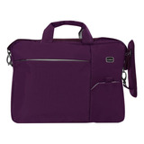 Portafolio Portalaptop Mochila Moderno Casual Cierre Color Violeta Oscuro Diseño De La Tela Liso