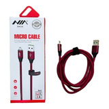 Cable De Carga Y Datos Nia Cordon Xm-030 1,2 Mt