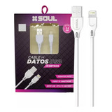 Cable Para Celular iPhone 3 Metros 3.4a Soul Carga Rápida