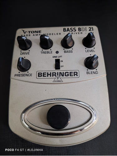 Pedal Behringer V-tone Bass Bdi21 (para Baixo)