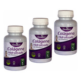 Kit 03 Unid Colágeno Hidrolisado C Vitamina C  100 Caps Cada