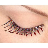 Pestañas Postizas - Rubie's Costume Co Red Glitter Eyelashes