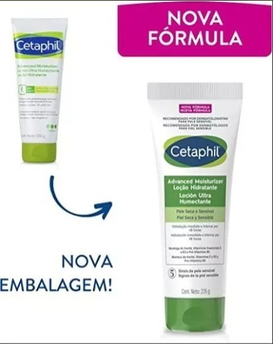 Cetaphil Loção Hidratante Pele Sensível, Norma A Seca 200ml