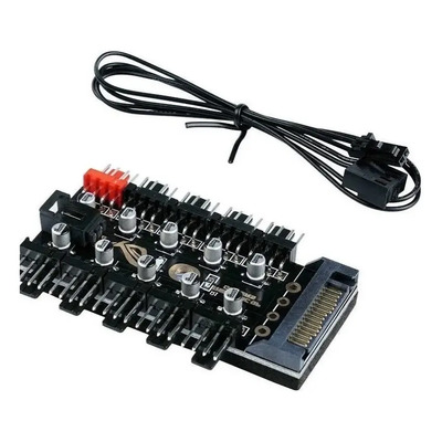 Hub A 10 Fan 3 Y 4 Pines Pwm Splitter Divisor (sata) | Meses sin interés
