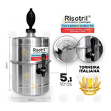 Chopeira Portatil Gelo 5.1lt 100% Em Aluminio Risotril Manual