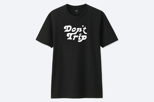 Remera Negra Harry Styles Don´t Trip Blanco - Unisex