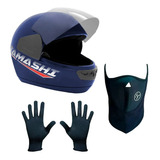 Casco Integral Moto Vertigo Tamashi + Mascara + Guantes Sia+