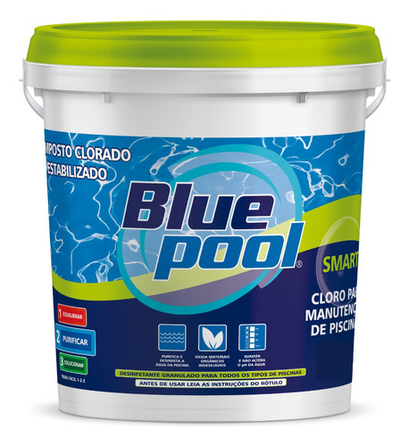Cloro Blue Pool Smart Balde 7,5kg - By Fluidra
