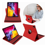 Funda Giratoria Para iPad Air 10.9 5 Gen 2022 A2588 Carpeta Color Rojo