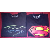 Lote Warner Bros Buzo Batman Y Superman Vintage Imp Usa